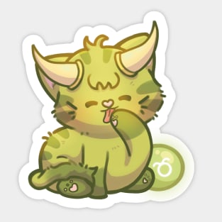 Zodiac Taurus - Astrology Horoscope Cat Sticker